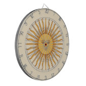 Sonne vom Mai Dartscheibe (Vorderseite Links)