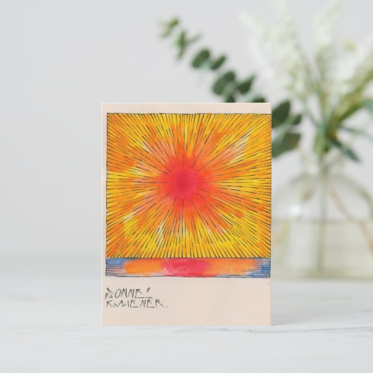 Sonne von Karl Dackel Postkarte (Stehend Vorderseite)