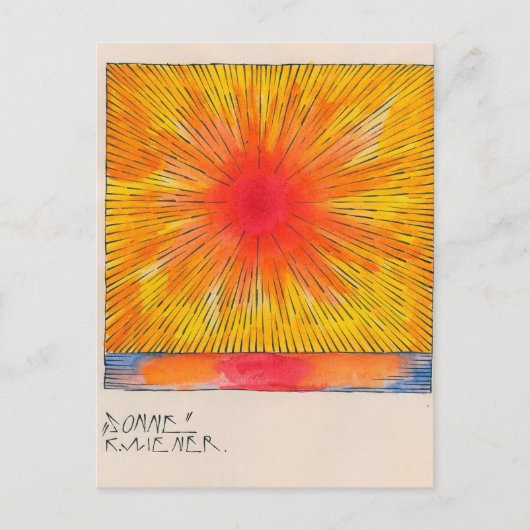 Sonne von Karl Dackel Postkarte (Vorderseite)