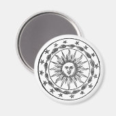 Sonne Wappen. Magnet (Vorderseite/Rückseite)