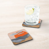 Sonne, Wolken und Wasser gestrichen Getränkeuntersetzer (Rechte Seite)