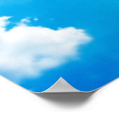 Sonne zwischen Wolken Poster (Ecke)