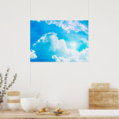 Sonne zwischen Wolken Poster (Küche)