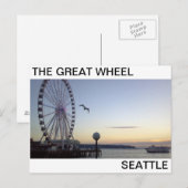 SONNEN AM GROSSEN RADSEATTLE POSTKARTE (Vorne/Hinten)