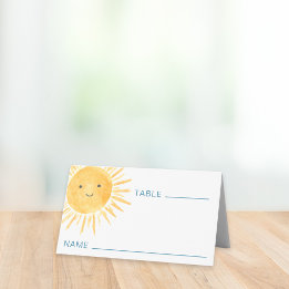 Sonnen-Baby-Shower-Platzkarte Platzkarte