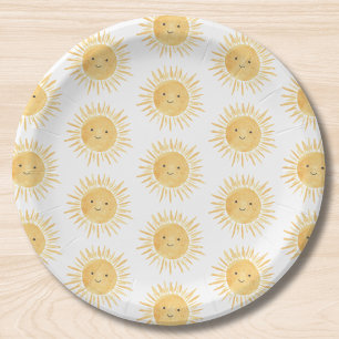 Sonnen-Babyparty Pappteller