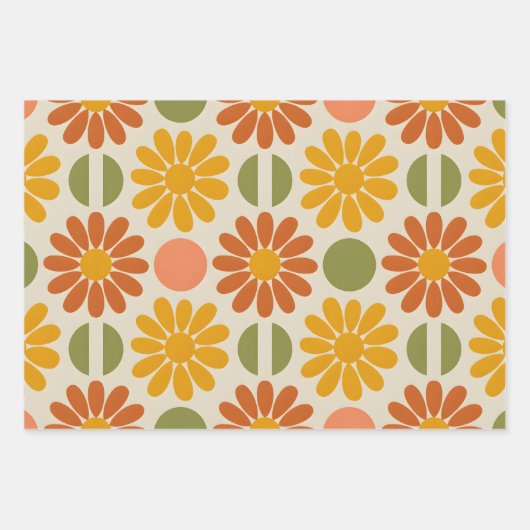 Sonnen-Daisy Geschenkpapier Set (Vorderseite)