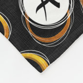 Sonnen Finsternis mid_-_Century Modern Black & Fleecedecke (Ecke)