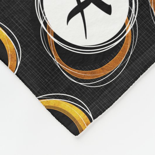 Sonnen Finsternis mid_-_Century Modern Black & Fleecedecke (Ecke)