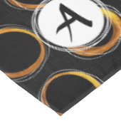 Sonnen Finsternis mid_-_Century Modern Black & Tischdecke (Schrägansicht)