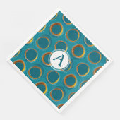 Sonnen Finsternis mid_-_Century Modern, Blue - and Serviette (Ecke)