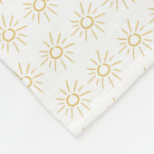 Sonnen Fleecedecke (Ecke)