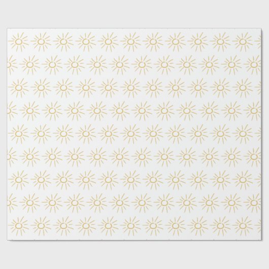 Sonnen Geschenkpapier (Flach)