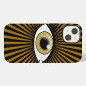 Sonnen-Haselnussauge iPhone Hülle (Rückseite (Horizontal))