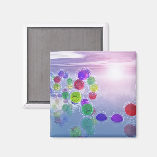 Sonnen in ihrem Kurs Magnet (Vorderseite/Rückseite)