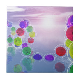 Sonnen in ihren Kursen dekorative Tile Fliese