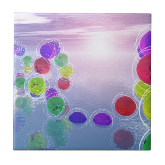 Sonnen in ihren Kursen dekorative Tile Fliese (Vorderseite)