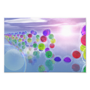 Sonnen in ihren Kursen Foto Print