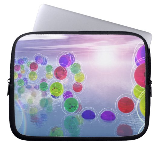 Sonnen in ihren Kursen Laptop-Sieb Laptopschutzhülle (Vorderseite)