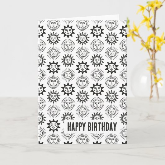 Sonnen Karte (Gelbe Blume)