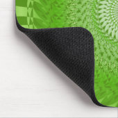 Sonnen-Mandala grün Mousepad (Ecke)