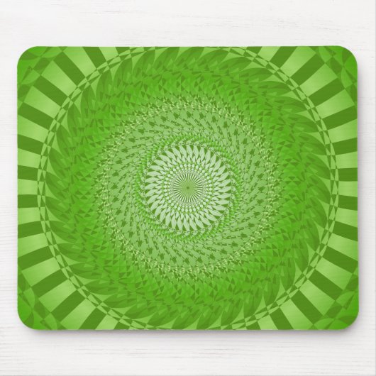 Sonnen-Mandala grün Mousepad (Vorne)
