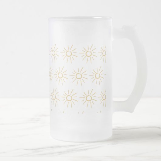 Sonnen Mattglas Bierglas (Rechts)