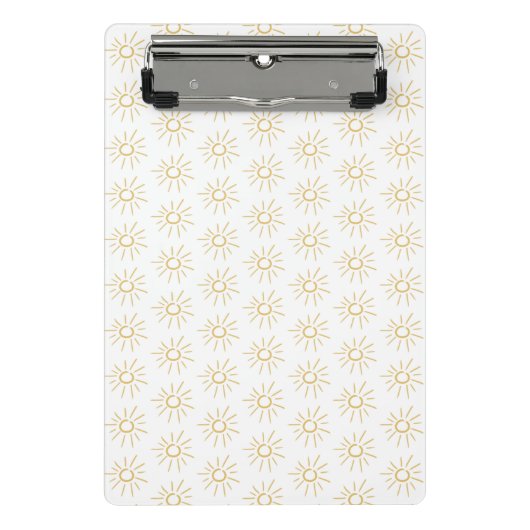 Sonnen Mini Klemmbrett (Vorderseite)