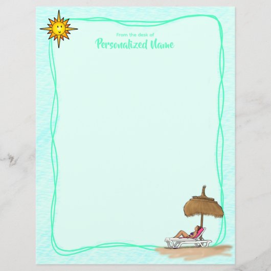 Sonnen-, Sand- und Serenity-Papier (Vorderseite)