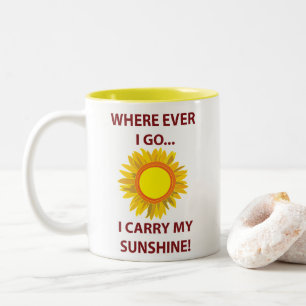Sonnen-Sonnenblume Sonnenschein Sonne Zweifarbige Tasse