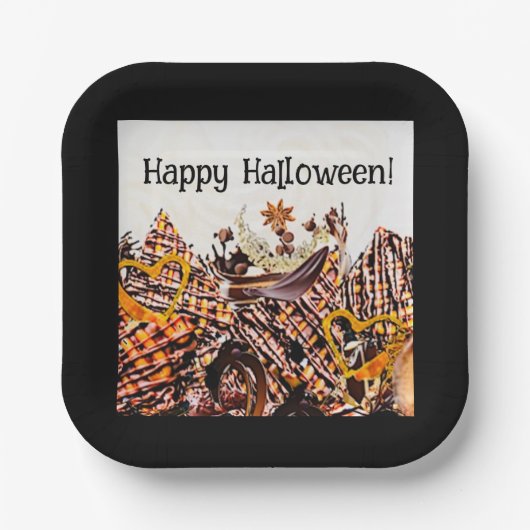 SONNEN! SONNENSCHEIN! GLÜCKLICH HALLOWEEN! : PAPPTELLER (Vorderseite)