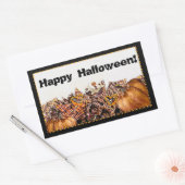 SONNEN! SONNENSCHEIN! GLÜCKLICH HALLOWEEN! : RECHTECKIGER AUFKLEBER (Umschlag)