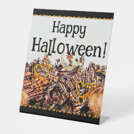 SONNEN! SONNENSCHEIN! GLÜCKLICH HALLOWEEN! :) RECT SOCKELSCHILD