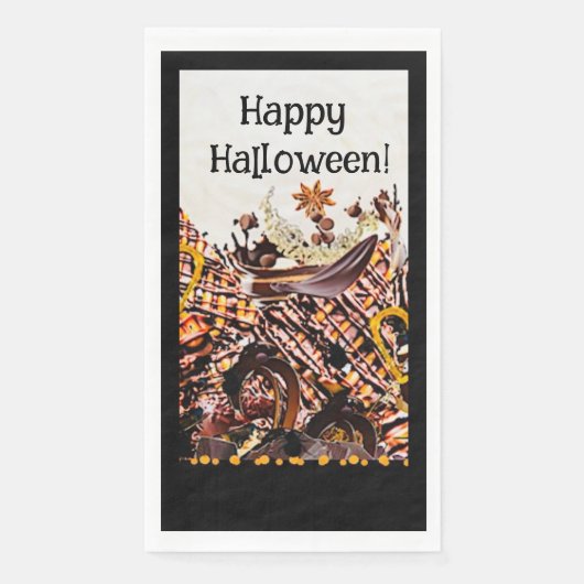 SONNEN! SONNENSCHEIN! GLÜCKLICH HALLOWEEN! : SERVIETTE (Vorderseite)