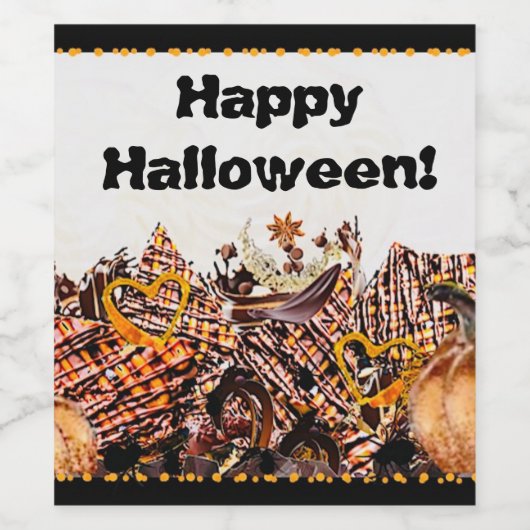 SONNEN! SONNENSCHEIN! GLÜCKLICH HALLOWEEN! : WEINETIKETT (Einzelnes Label)