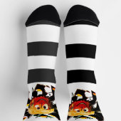 SONNEN! SONNENSCHEIN! :) SPOOKY HALOWEEN PUMPKIN S SOCKEN (Oben)