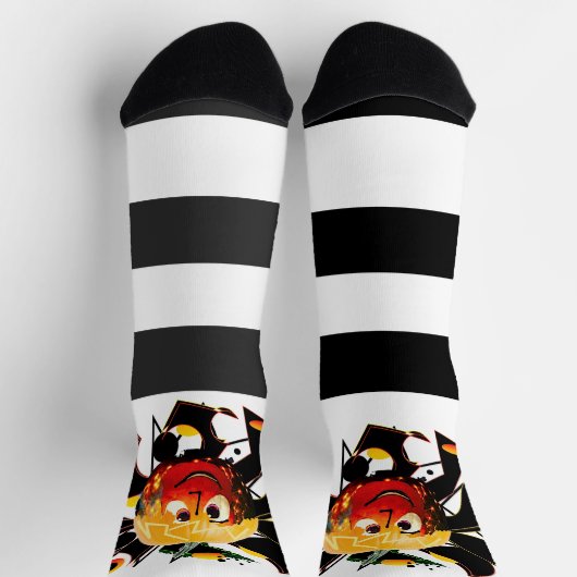 SONNEN! SONNENSCHEIN! :) SPOOKY HALOWEEN PUMPKIN S SOCKEN (Oben)