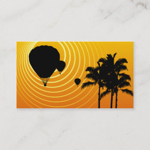 Sonnen-Szene Ballonfahren Visitenkarte