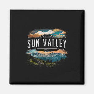 Sonnen-Tal-Berge Idaho Wandern Outdoor Vintage Magnet