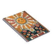 Sonnen-Tarot-Notizbuch, Boho-Sonnen-Journal Notizblock (Rechte Seite)