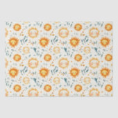 Sonnen- und Blume Babygeschenke Seidenpapier (Vorderseite)