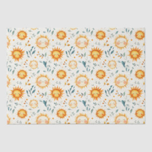 Sonnen- und Blume Babygeschenke Seidenpapier