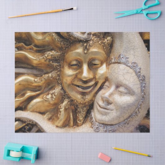 Sonnen- und Mondpapier Seidenpapier (Basteln)