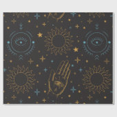 Sonnen- und Mondschleifpapier Geschenkpapier (Flach)