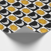 Sonnen- und Mondüberzug Geschenkpapier (Ecke)