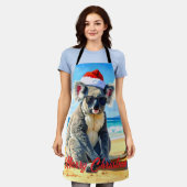 Sonnen- und Surf-Koala-Santa-Mütze Schürze (Getragen)