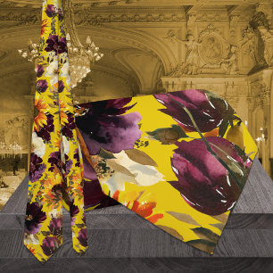 Sonnen- & Wein-Hochzeits-Schlips in Gold Krawatte