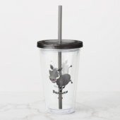 Sonnenafrikanische Warthos-Schwein-Cartoon-Illustr Acryltrinkbecher (Vorderseite)