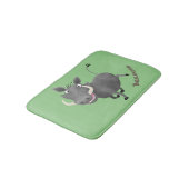 Sonnenafrikanische Warthos-Schwein-Cartoon-Illustr Badematte (Schrägansicht)