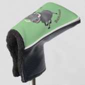 Sonnenafrikanische Warthos-Schwein-Cartoon-Illustr Golf Headcover (3/4 Vorderseite)